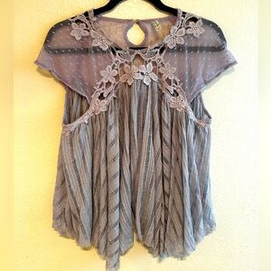 FP Lilac lace blouse